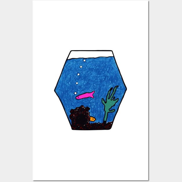 Fishbowl Smishbowl With Fish In A Bowl Wall Art by G-Worthy